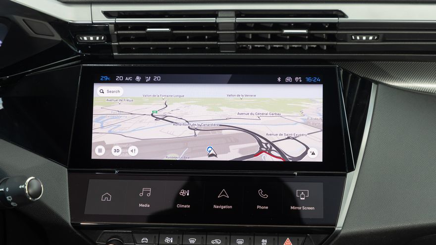 Nueva pantalla central
