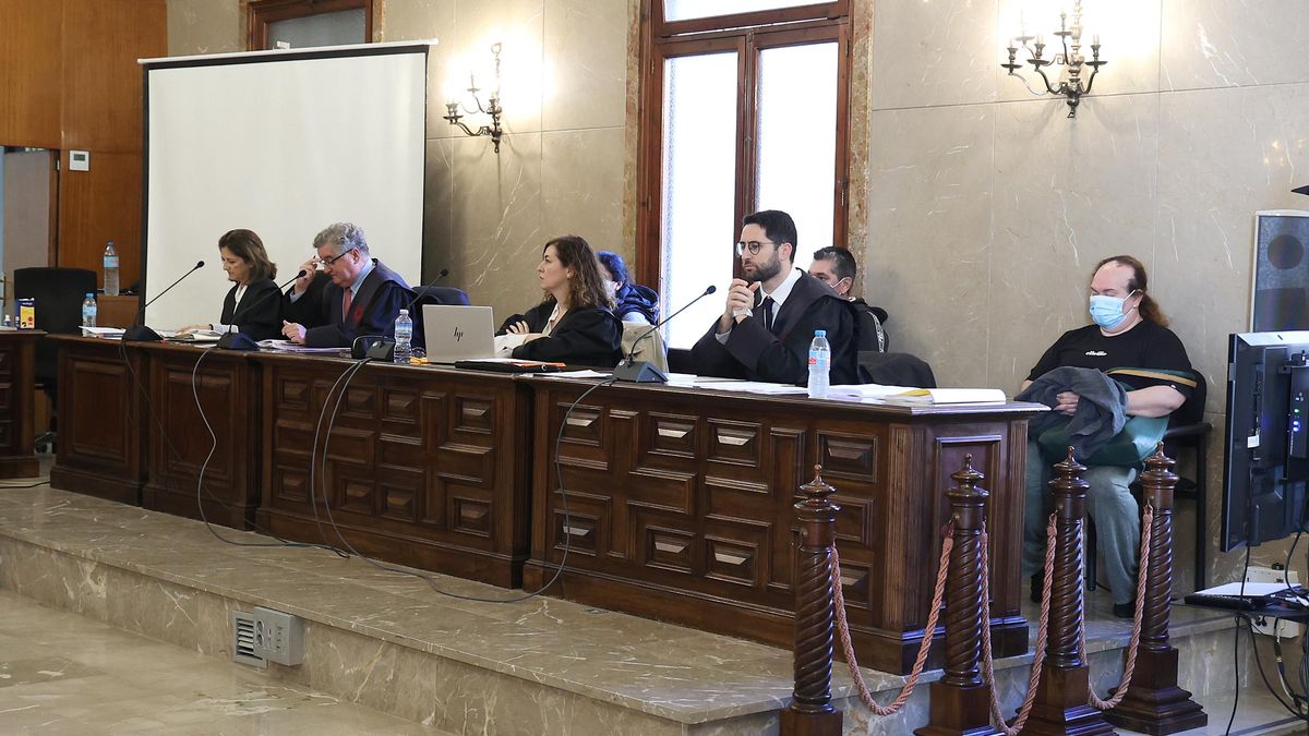 Els acusats d'assassinat d'un nadó en tirar-lo a un contenidor durant el judici a l'Audiència Provincial de Palma.