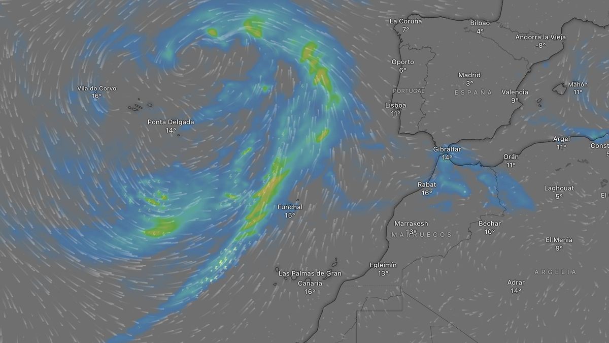 Predicción especial de Aemet para Fin de Año y Reyes en Canarias, con la borrasca Francis como protagonista