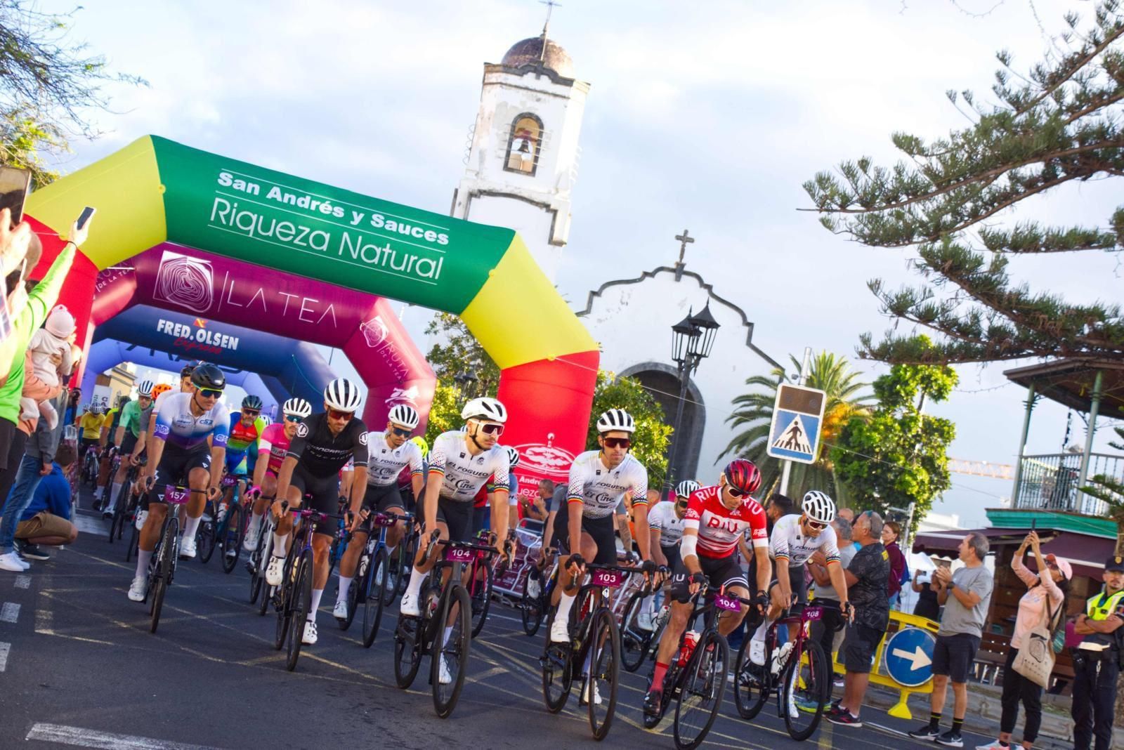 Salida de los ciclistas.