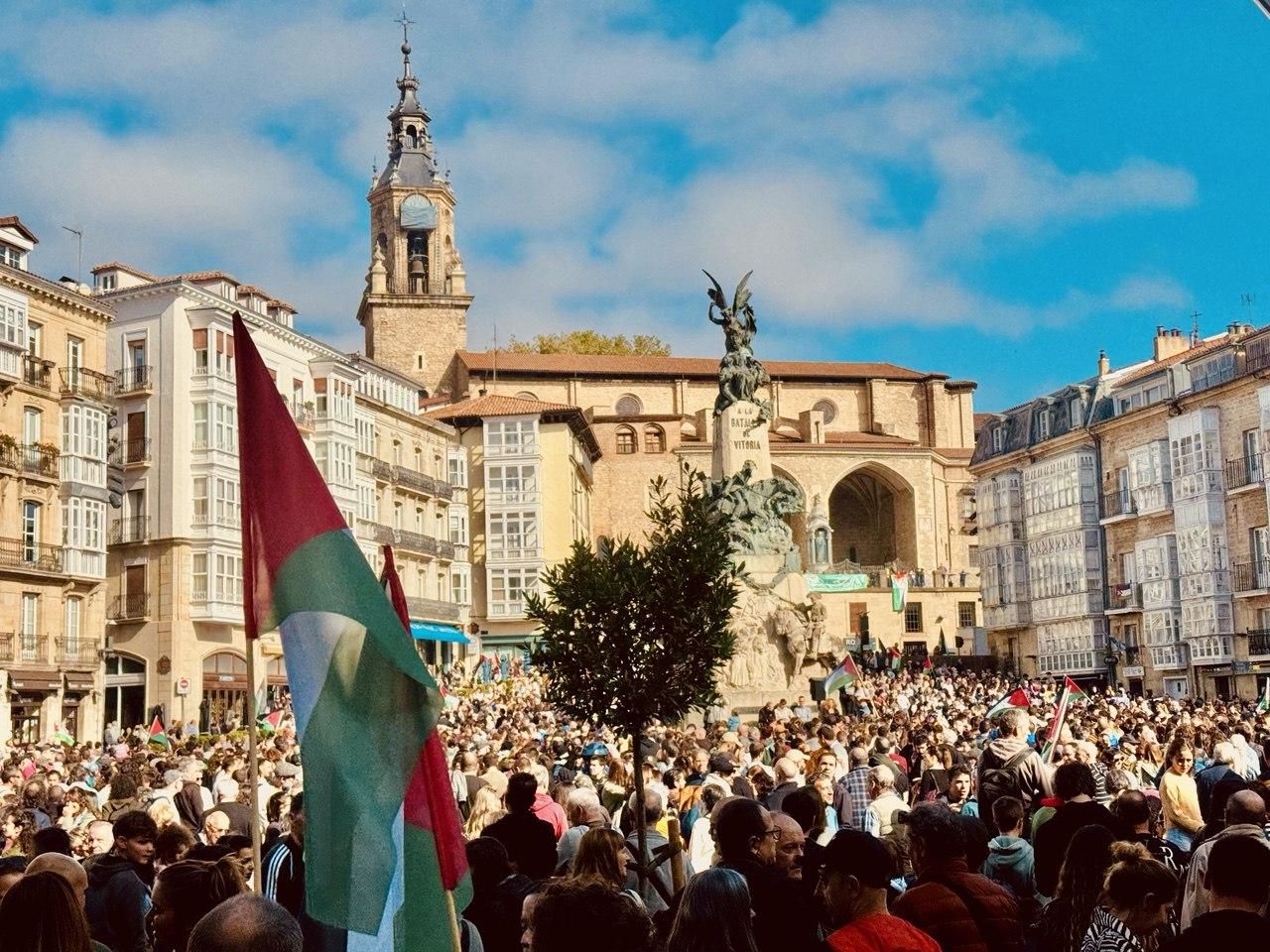 Manifestación en Vitoria este 15 de octubre contra el genocidio de Israel
