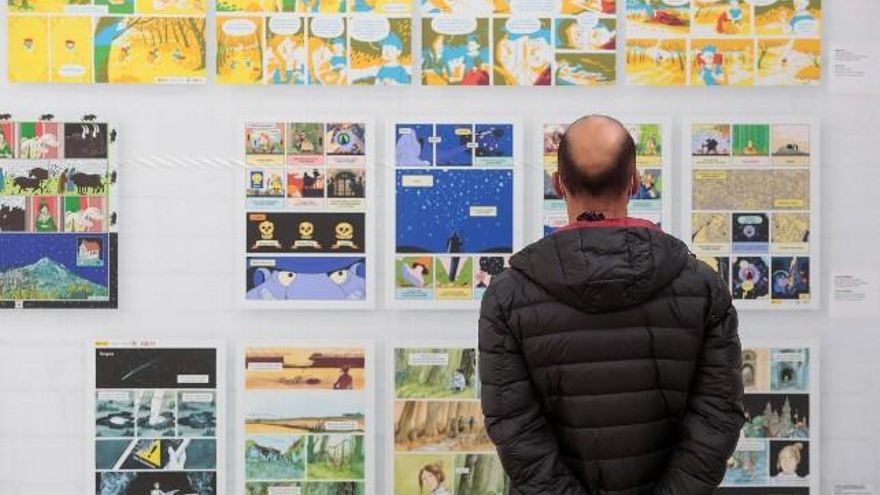 Inauguración de la exposición ‘Carteles para un Camino, 100 años de Ilustración Jacobea’ en León. // Campillo / ICAL.