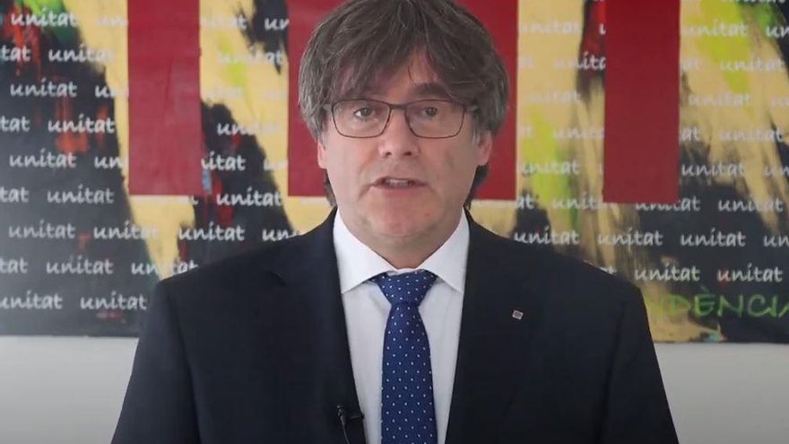 Archivo - El expresidente de la Generalitat Carles Puigdemont en un vídeo sobre la Diada
