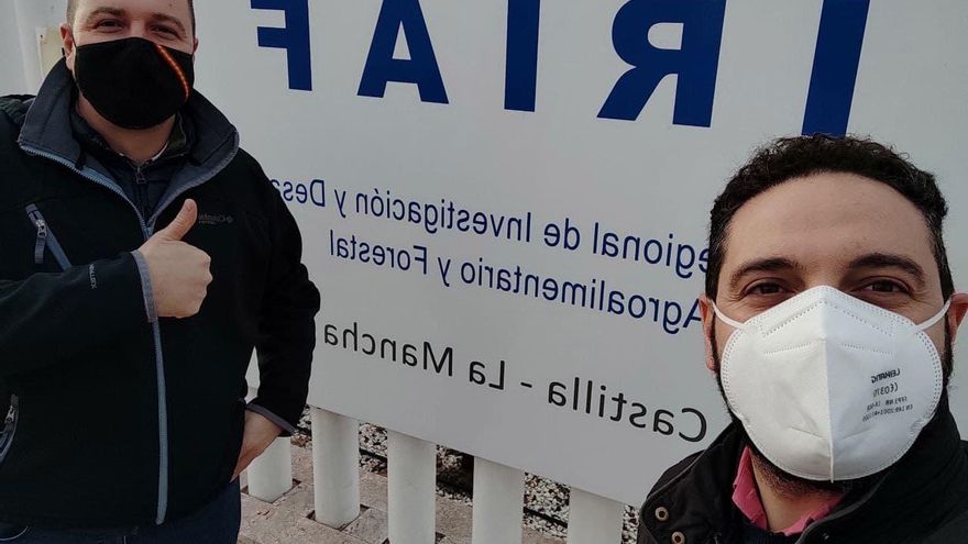 Jesús Toledo y Julián Asenjo en el Iriaf