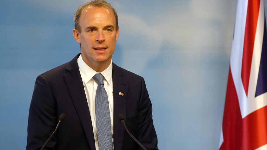 El ministro de Exteriores británico, Dominic Raab. 