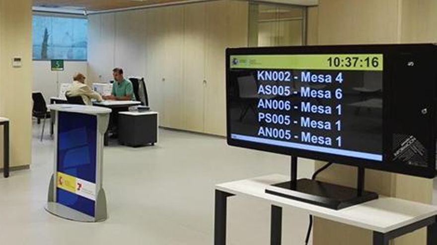 Una oficina de la Seguridad Social en una imagen de archivo.