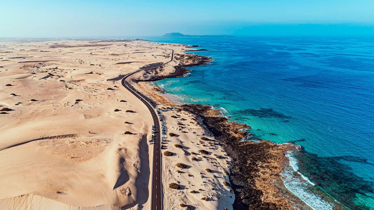 Fuerteventura es una de las islas con clima más templado de las Canarias.