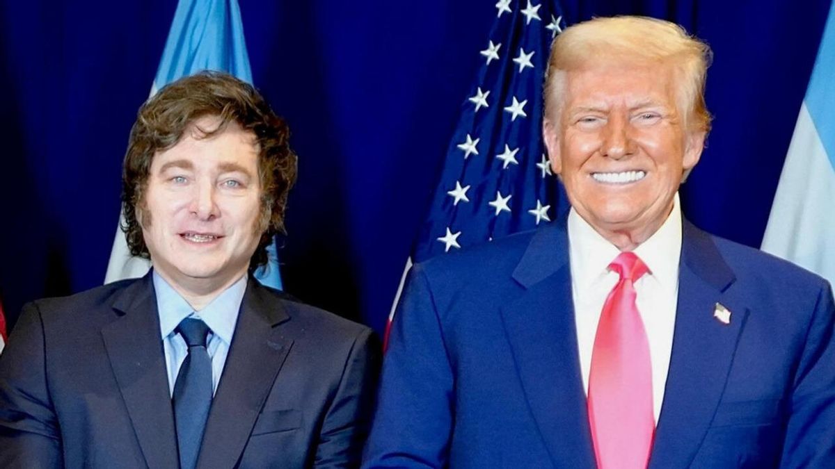Javier Milei y Donald Trump.