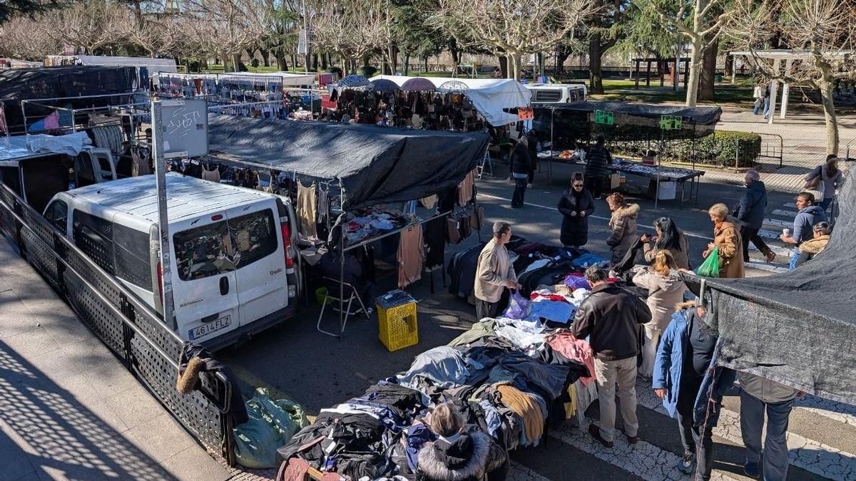 El rastro de León, esta mañana