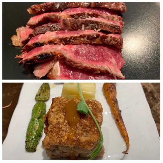 Cochino negro y Buey.