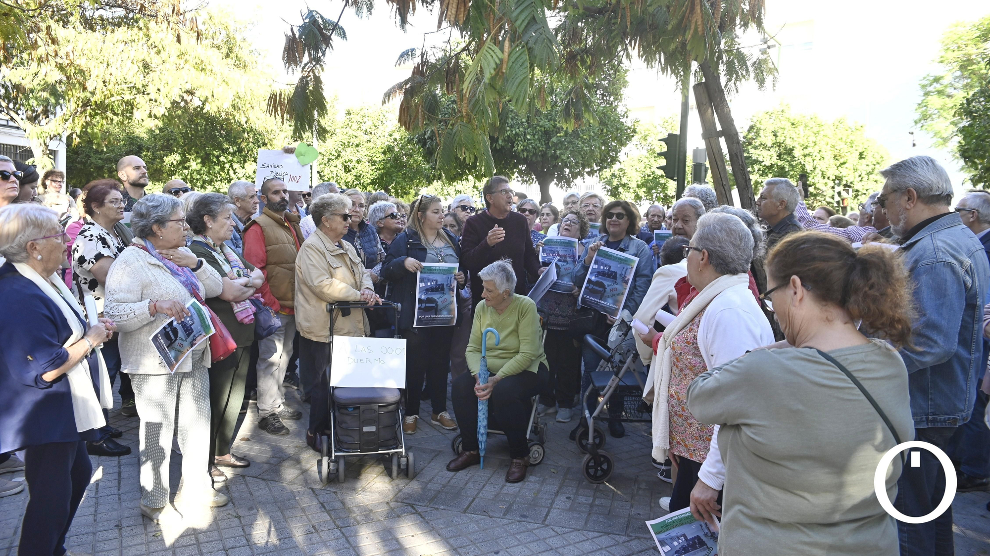 Concentración en el centro de salud de la Fuensanta