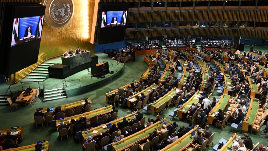 El presidente palestino clama en Naciones Unidas contra el "genocidio, destrucción, inanición y desplazamiento forzado que perpetra Israel" en Gaza