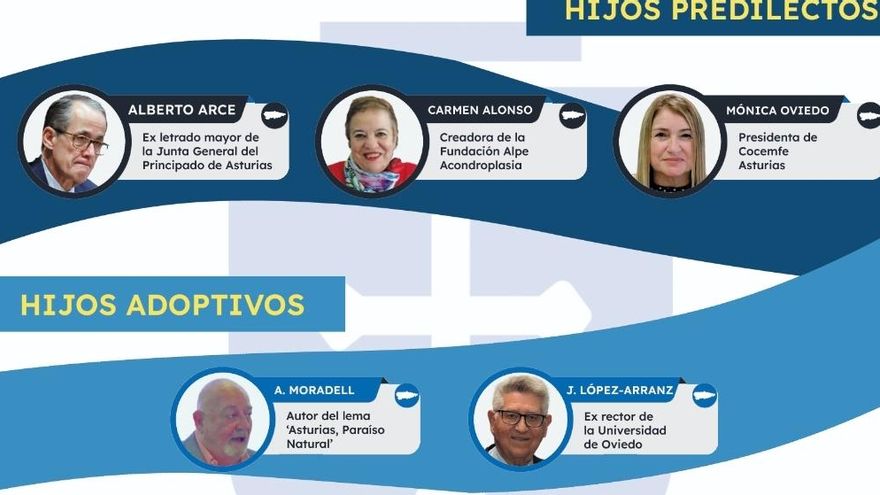 El Principado premia al autor del lema 'Asturias, paraíso natural' con el título de hijo adoptivo