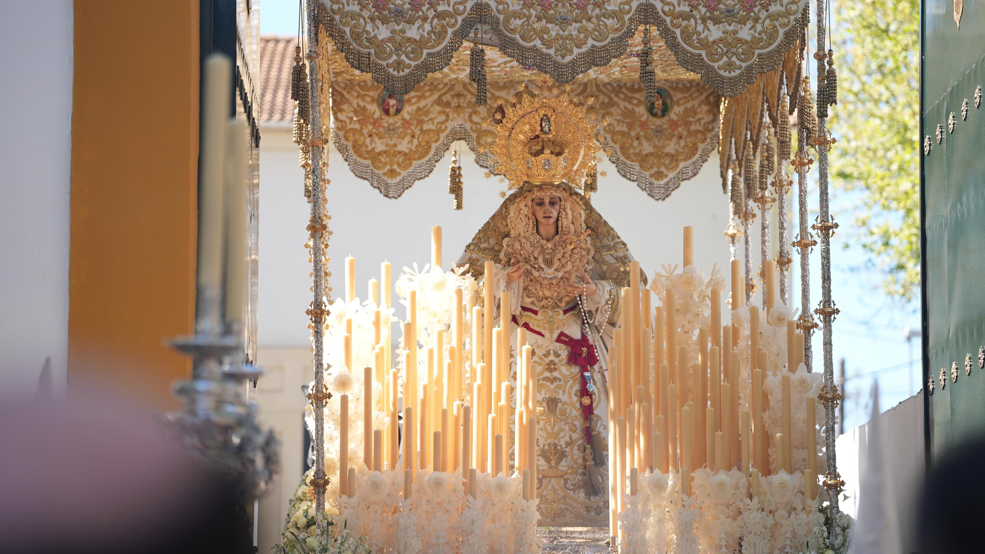 Salida procesional de la Hermandad de la Merced, en imágenes