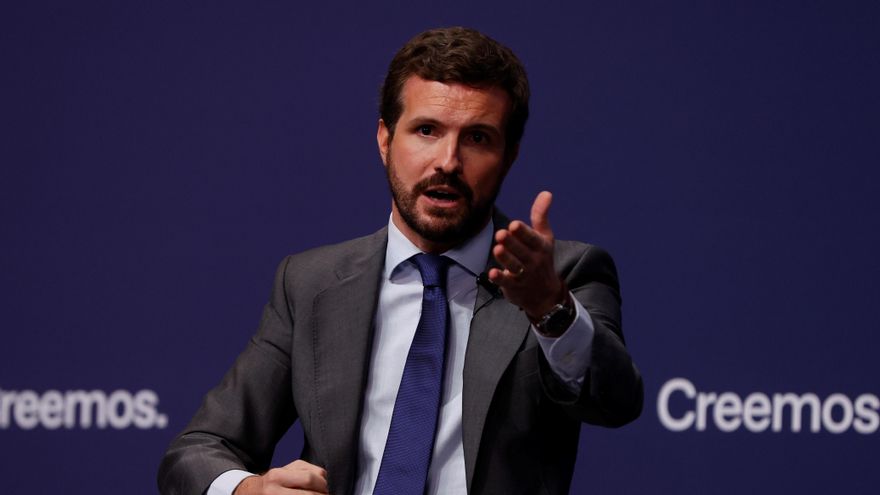 El líder del PP, Pablo Casado, en una imagen de archivo. EFE/ J.J. Guillén