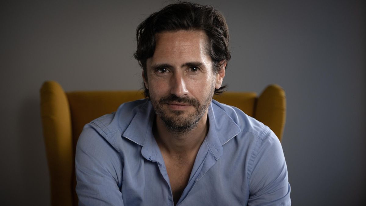 Juan Diego Botto en un momento de la entrevista con elDiario.es