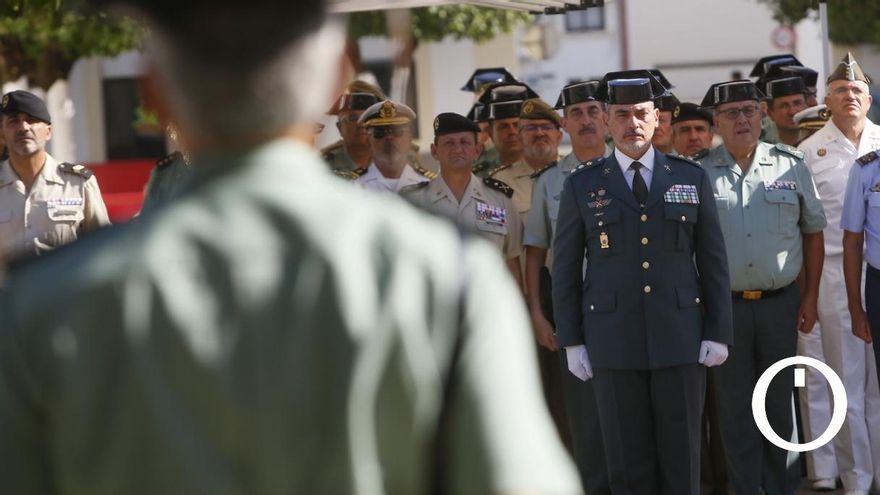 Toma de posesión del coronel jefe de la Comandancia de la Guardia Civil de Córdoba, Ramón María Clemente Castrejón