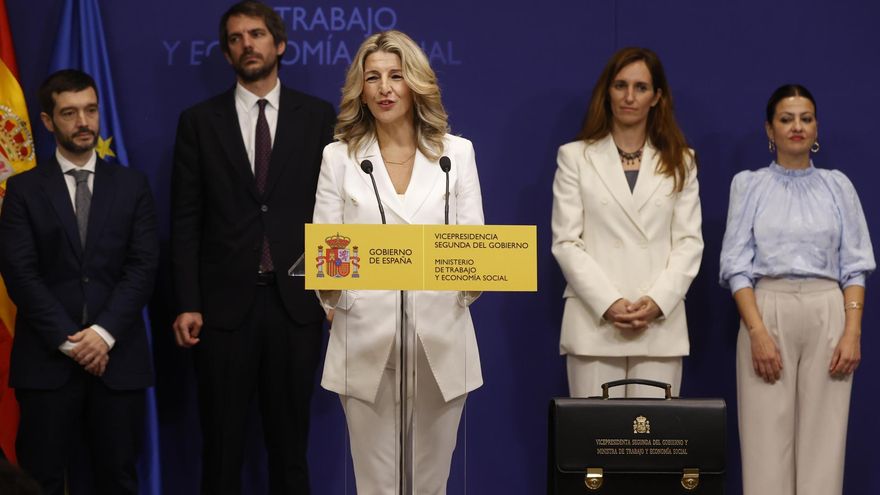 Yolanda Díaz toma posesión de su cartera como vicepresidenta segunda del Gobierno y ministra de Trabajo y Economía Social