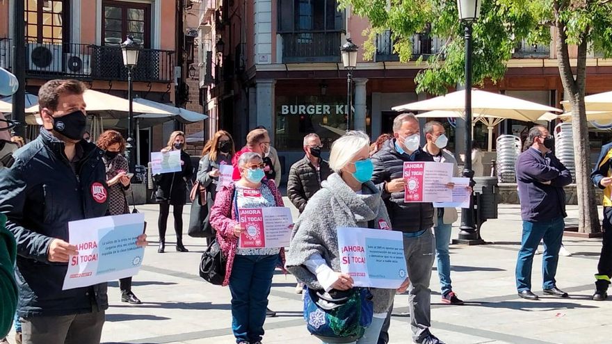 Manifestación en Toledo UGT y CCOO