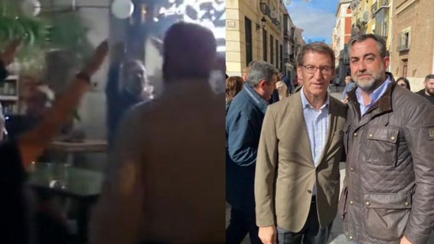 Un concejal del PP de un pueblo de Guadalajara, grabado cantando el 'Cara al sol'