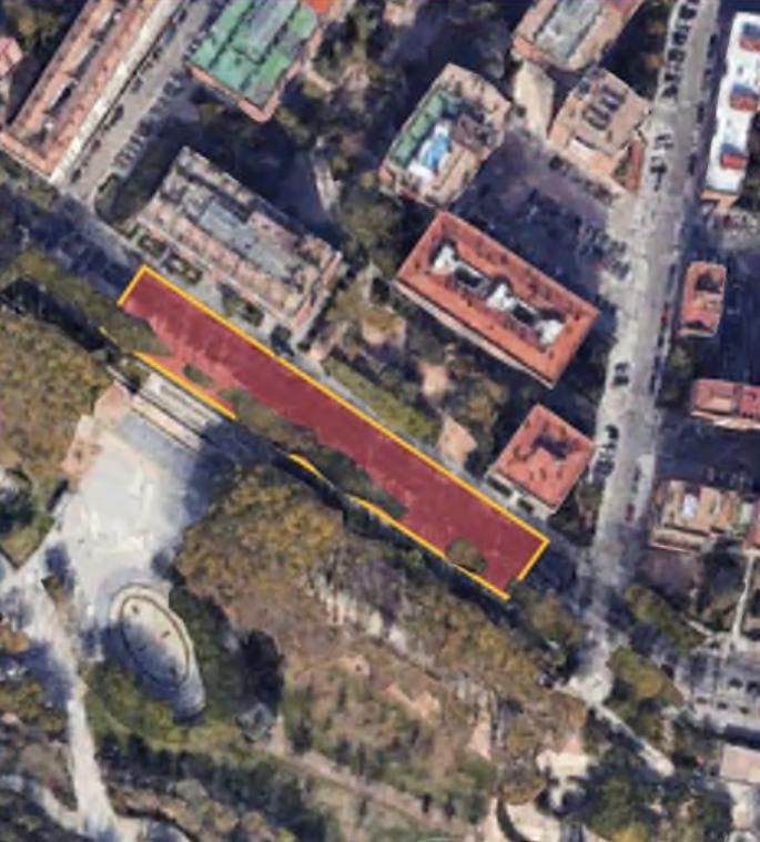 Dibujo de la nueva estación propuesta por los vecinos en Madrid Río
