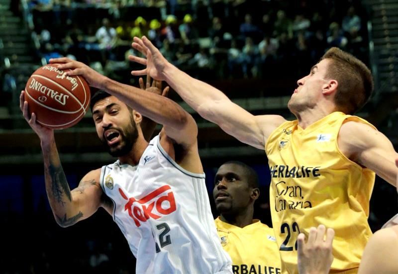 Partido de la final de la Copa del Rey 2016 entre el Herbalife Gran Canaria y el Real Madrid. Efe.