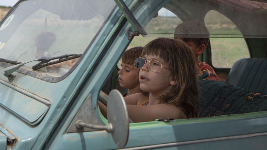 Los nietos de la familia Solé también viven su última cosecha en 'Alcarràs'