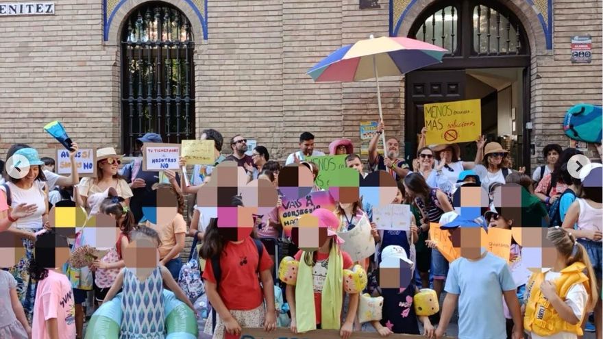 El calor se cuela otro final de curso en colegios de Sevilla pese a disponer de fondos para climatizar las aulas