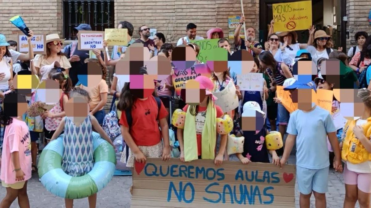 El calor se cuela otro final de curso en colegios de Sevilla pese a disponer de fondos para climatizar las aulas