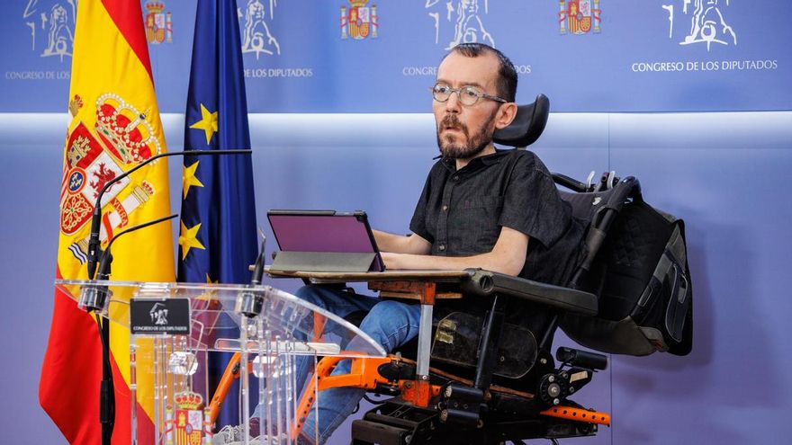 El portavoz de Unidas Podemos en el Congreso, Pablo Echenique.