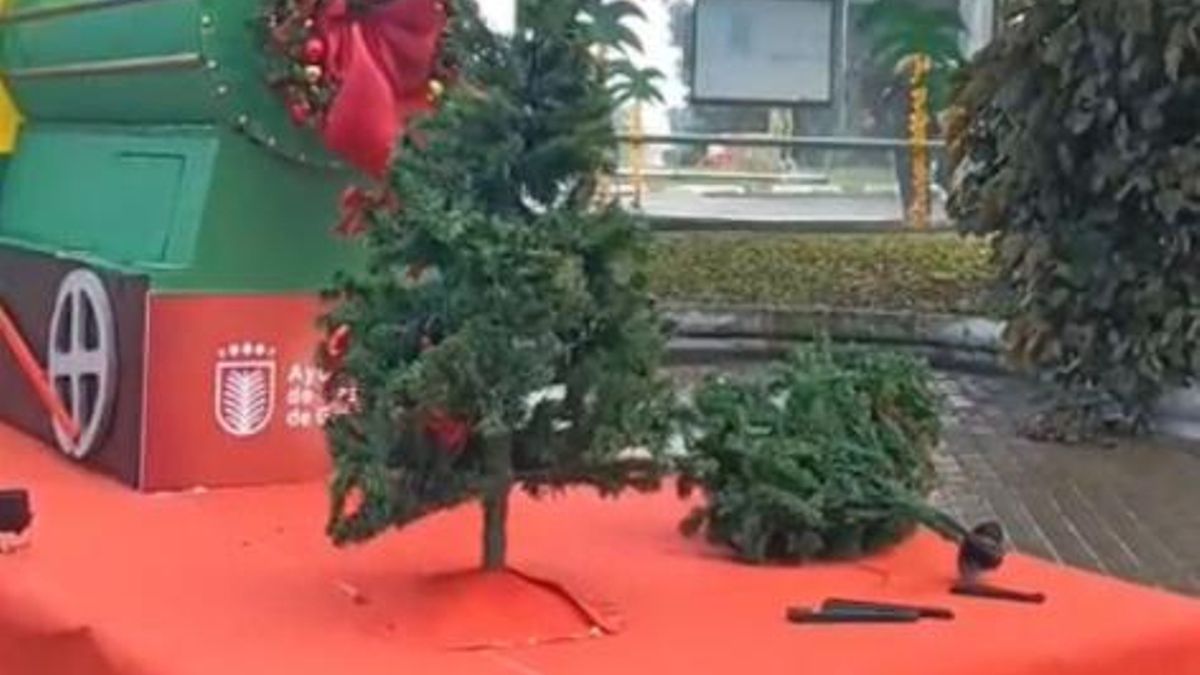 Algunos barrios de Las Palmas de Gran Canaria sufren actos vandálicos en su decoración navideña