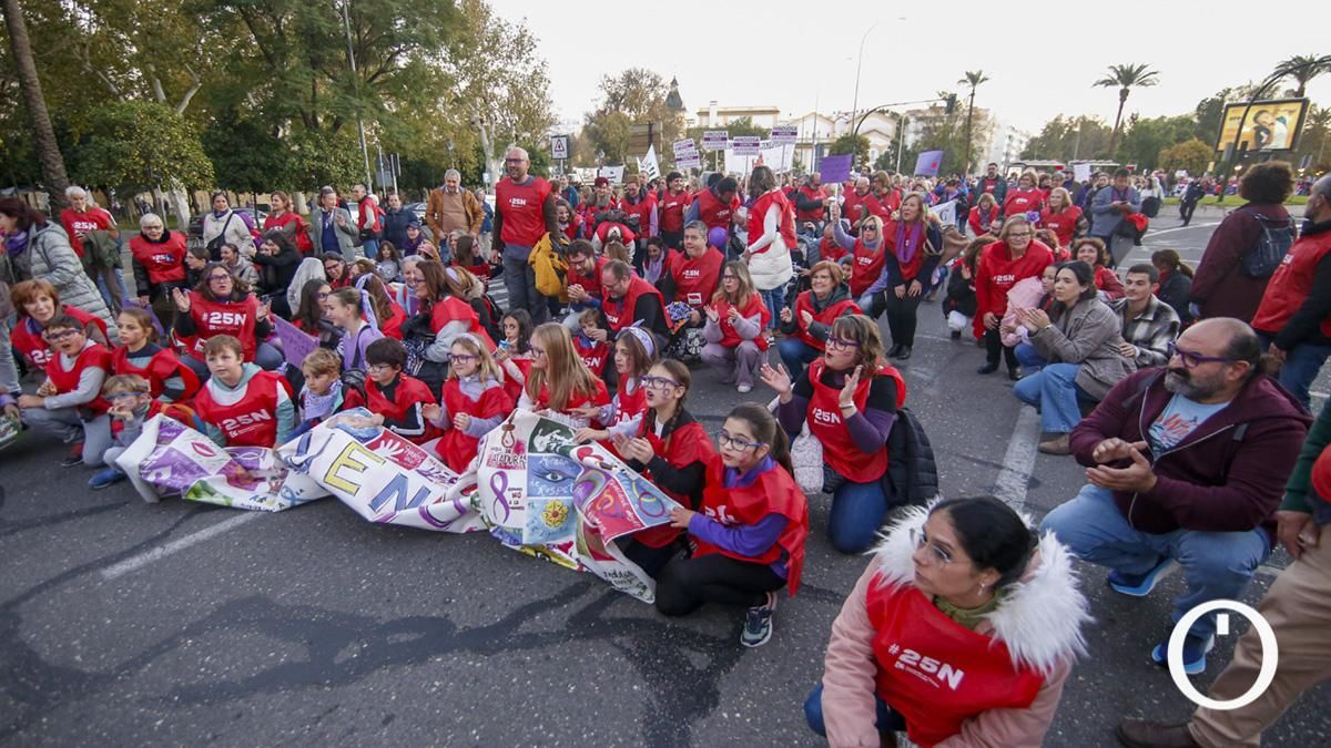 Manifestación contra la violencia machista 25N