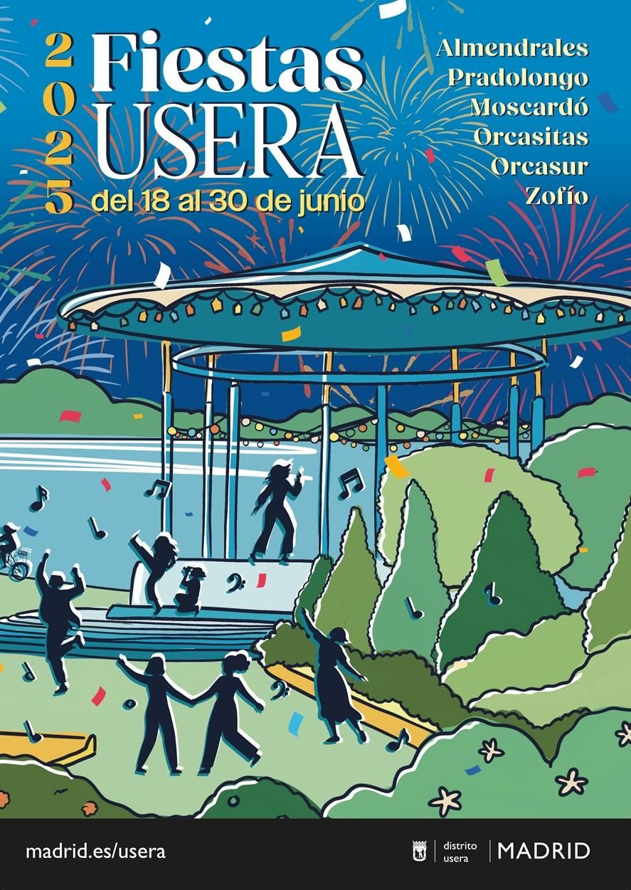 Cartel de las Fiestas de Usera 2025