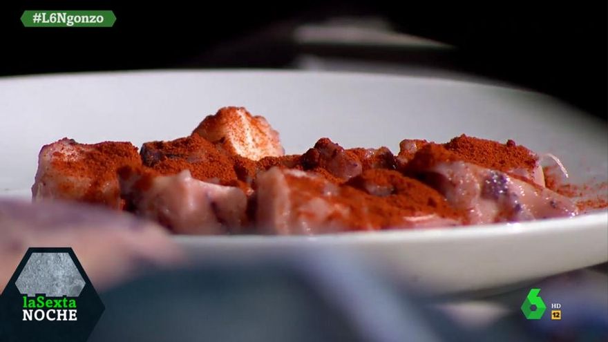 El plato de pulpo de 'laSexta Noche' (ni siquiera es su forma final)