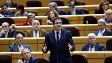 El secretario general del PSOE en el Senado, Óscar López