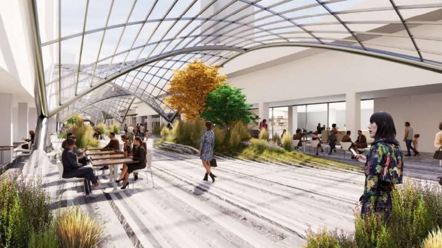 Cubrición en la avenida norte del complejo