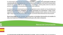 Una de las páginas del manual de comunicación de Vox