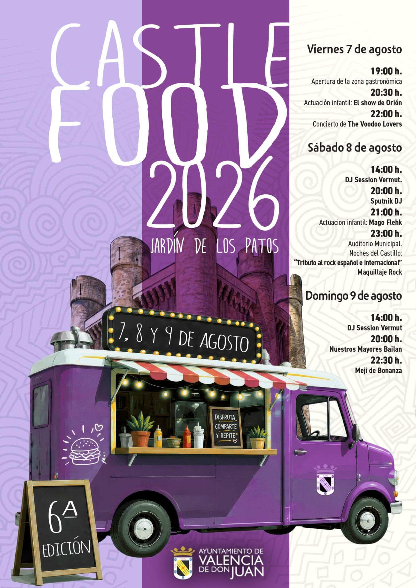 Programa Castle Food de Valencia de Don Juan.