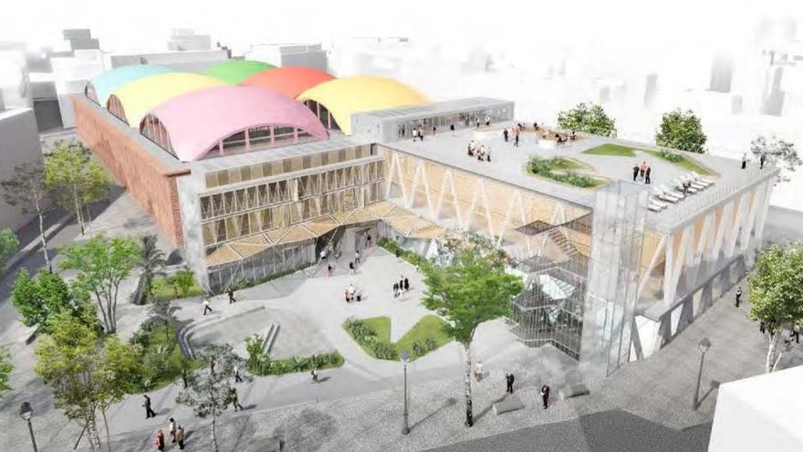 Proyecto inicial para el polideportivo de la Cebada, elaborado en 2017