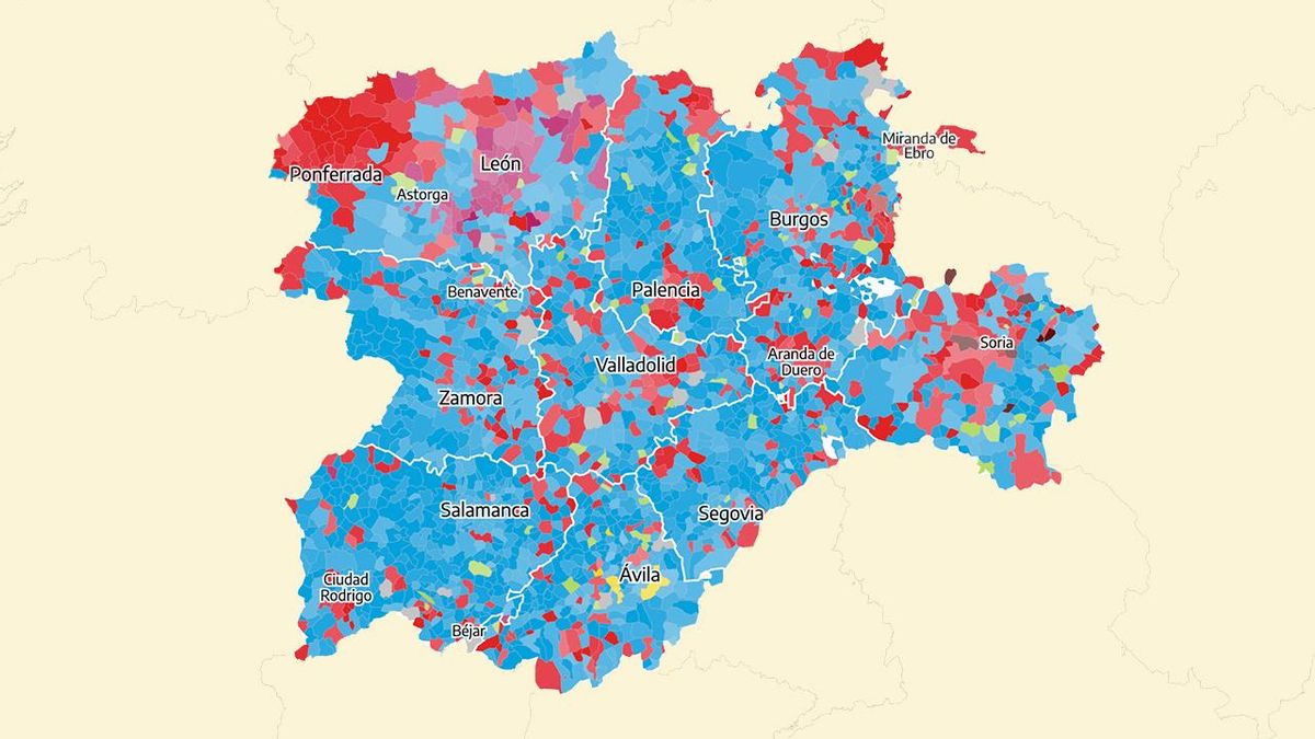 Los resultados de las elecciones en Castilla y León 2026, municipio a municipio