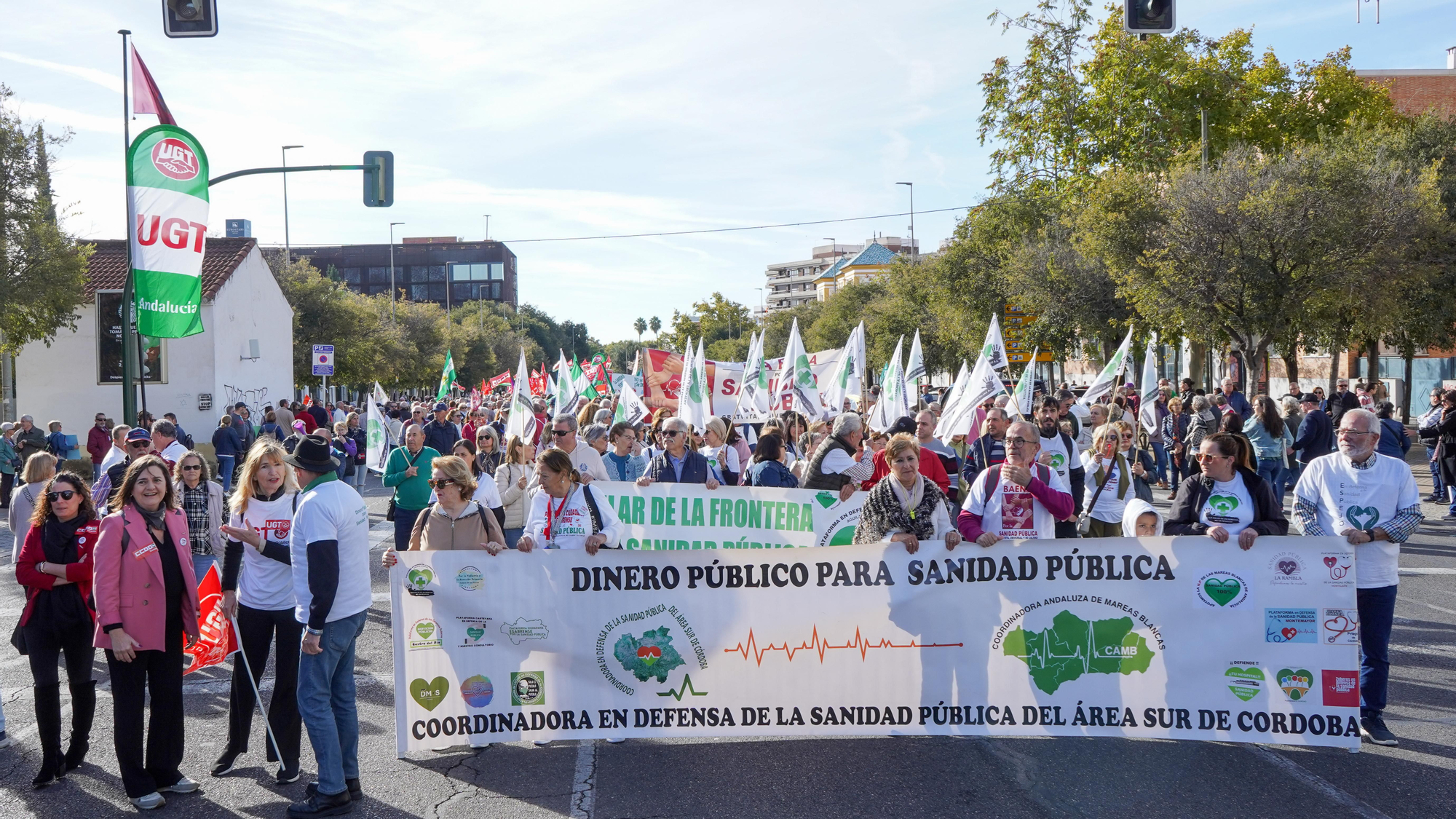 Manifestación en defensa de la sanidad pública