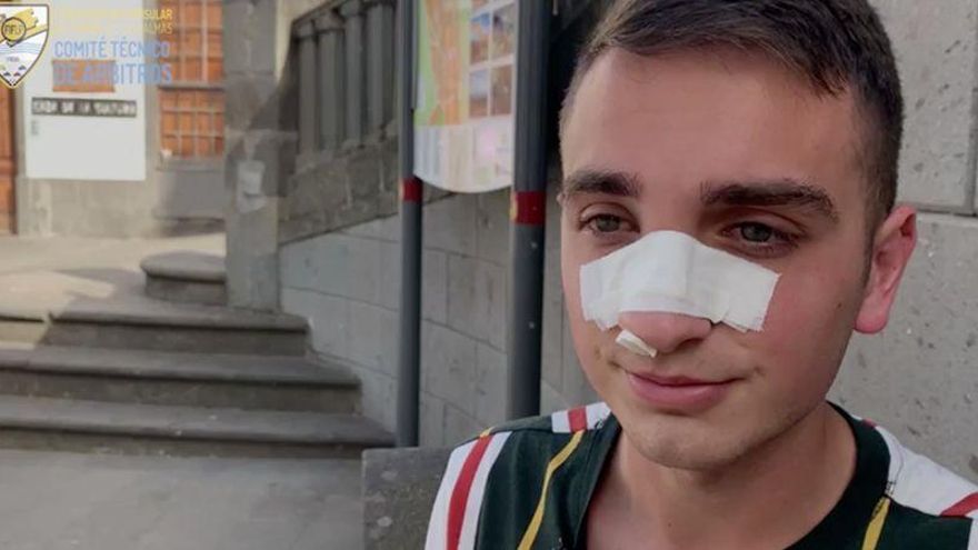El colegiado agredido en el López Socas no se plantea abandonar el arbitraje