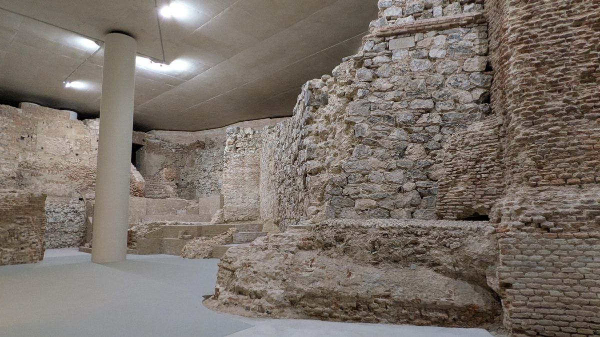 Una sala 'secreta' de la Galería de las Colecciones Reales custodia la parte desconocida de la muralla de Madrid
