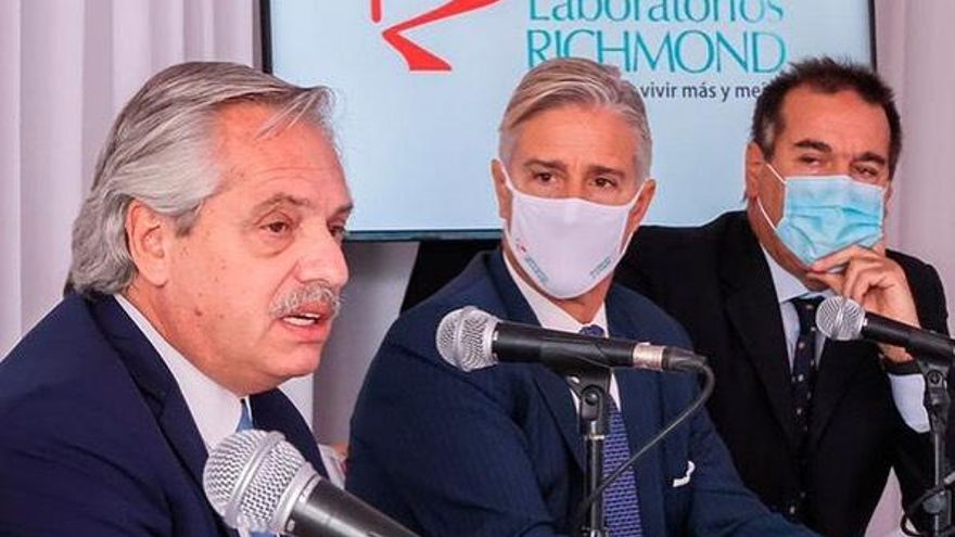 Richmond empieza a producir la Sputnik V en Argentina con el objetivo de tener "500 mil dosis por semana"