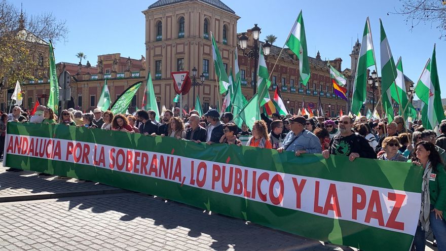 Las reivindicaciones del 28F vuelven a agruparse en una sola manifestación paralela a los actos del Día de Andalucía