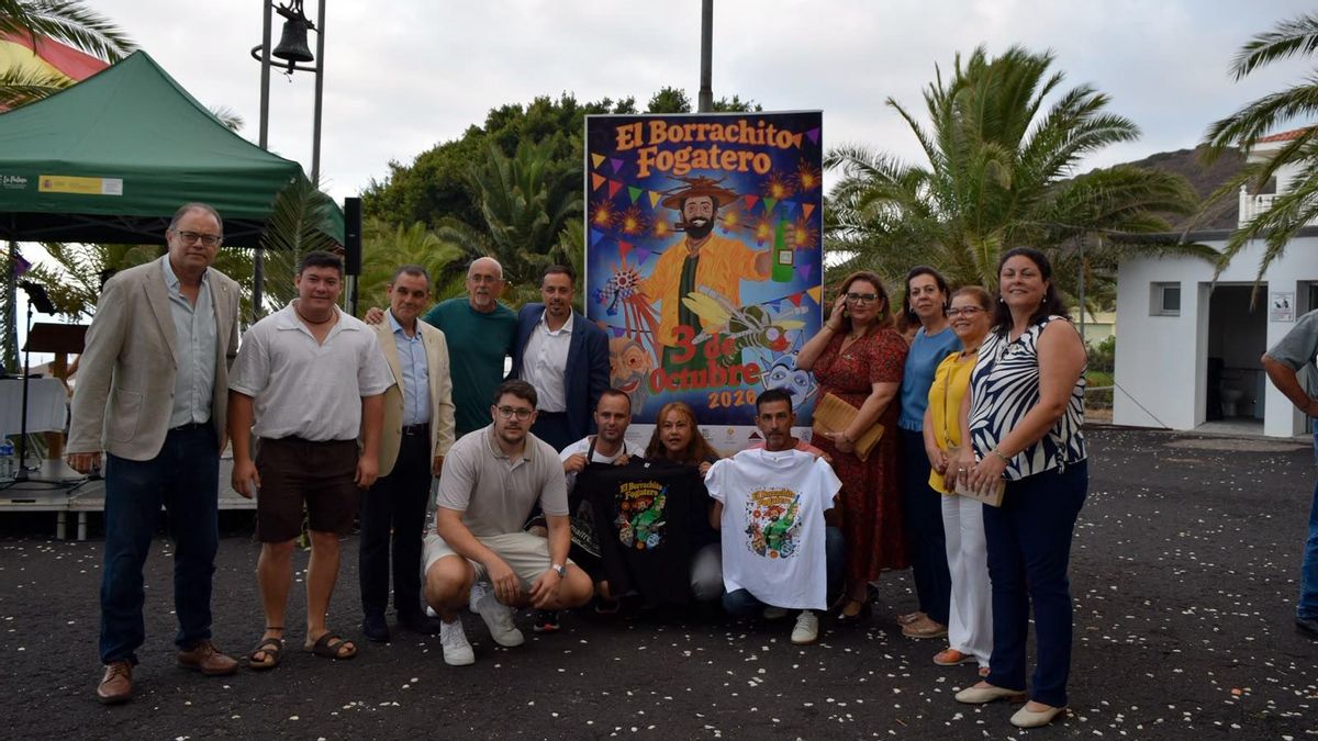 Villa de Mazo presenta el cartel de las fiestas del Borrachito Fogatero, obra de Nayla González