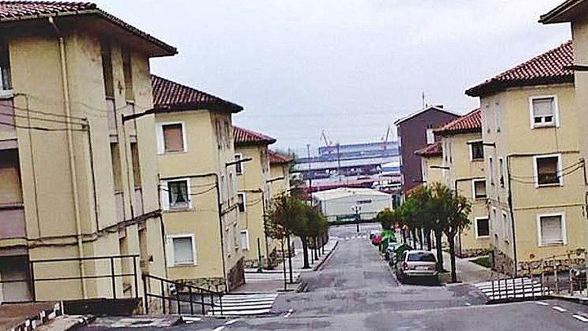 El Poblado de Portuarios en Gijón.