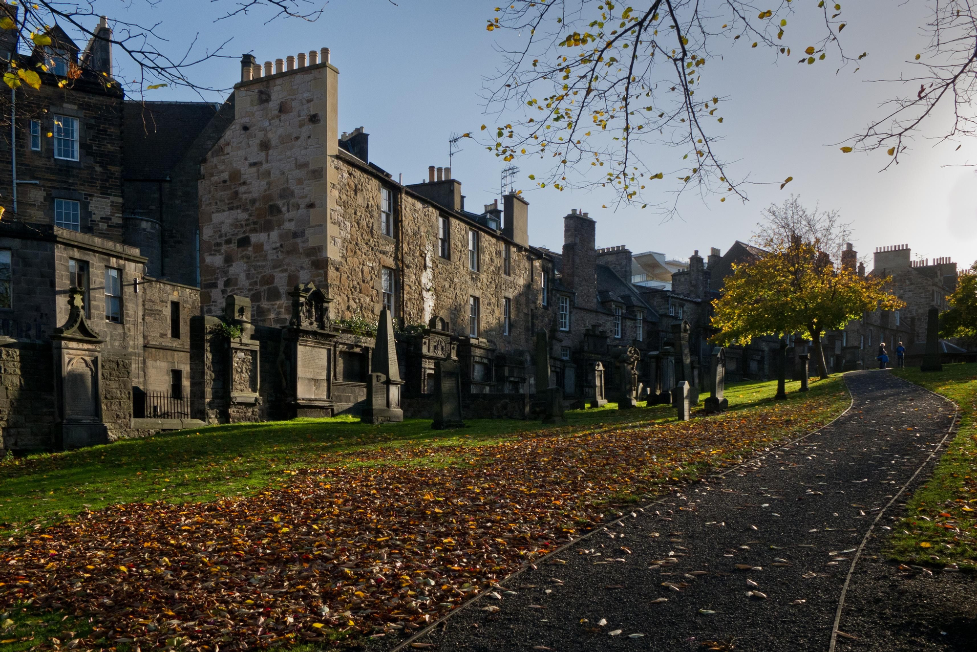 Vista general del cementerio de Greyfriars