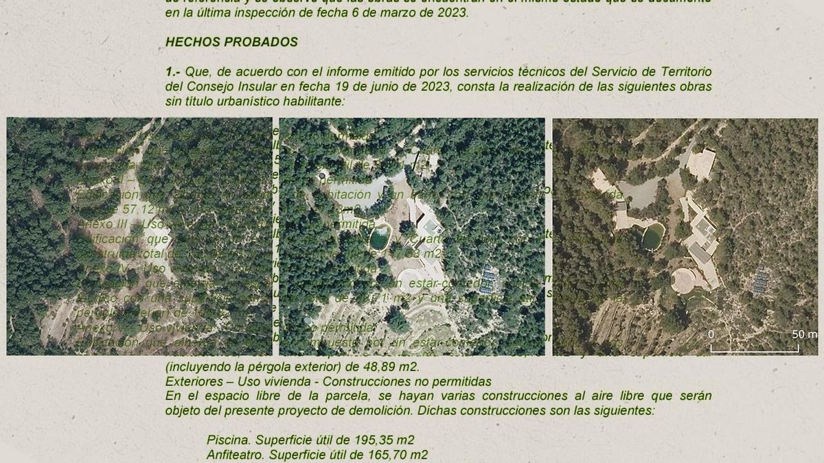 El oasis ilegal de es Amunts: el castigo millonario a una mansión con anfiteatro construida en un pinar protegido