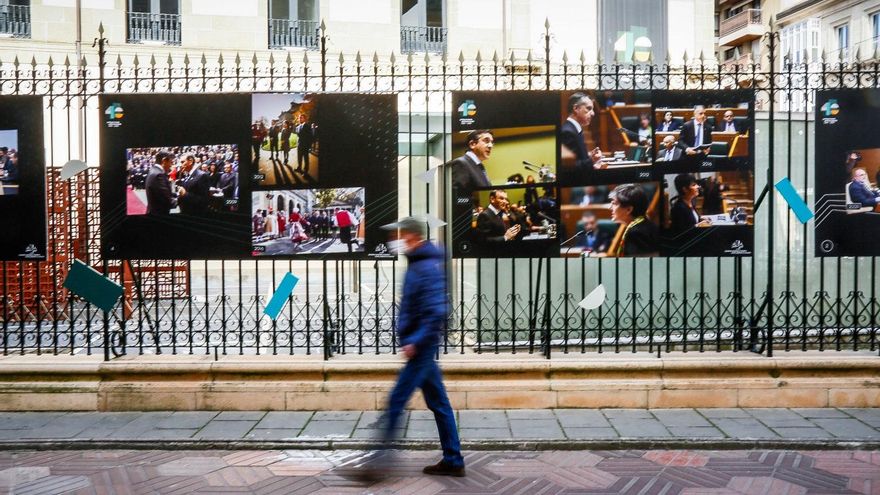 Exposición sobre la historia del Parlamento Vasco
